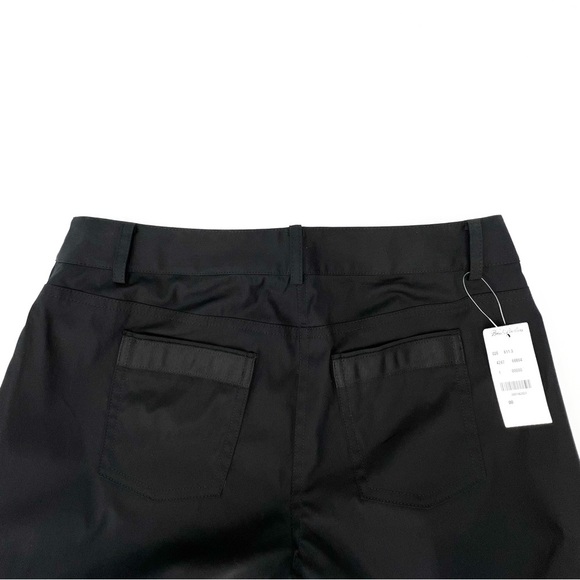Brooks Brothers Black Cotton Women’s Pants Size 0 Lightweight Stretch New NWT - Picture 6 of 9